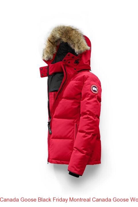 ladies red canada goose coat